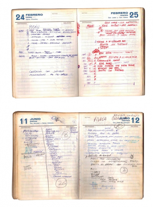 Ferran Adrià's notebooks from 1992 (Credit: Francesc Guillamet, courtesy of Phaidon)